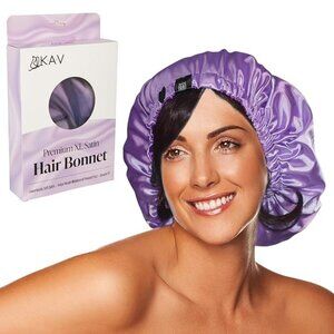 KAV Satin hair Bonnet for all Hair Types (Satin) Bonnets for women - Purple
